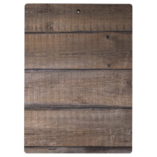 Moderne Rustikale Hochzeitsplaner Klemmbrett (Rückseite)