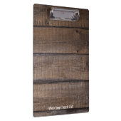 Moderne Rustikale Hochzeitsplaner Klemmbrett (Rechts)