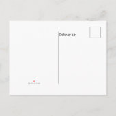 Moderne Rustikale Hochzeitsreise Postkarte (Rückseite)