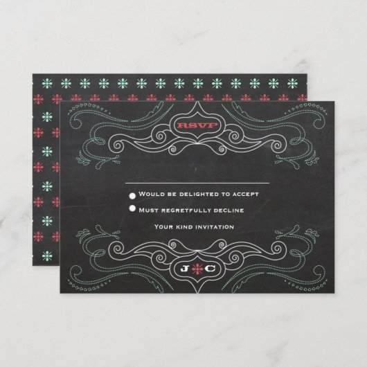 Moderne rustikale Hochzeitsstiftung Einladung (Vorne/Hinten)