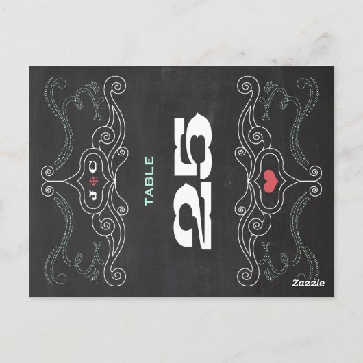 Moderne rustikale Hochzeitsstiftung Postkarte (Rückseite)