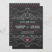 Moderne rustikale Hochzeitsstiftung Save The Date (Vorne/Hinten)