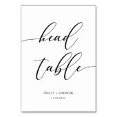 Moderne rustikale Hochzeitstische Tischnummer (Rückseite)