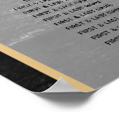 Moderne rustikale Holzleuchten für Hochzeitssitze Poster (Ecke)