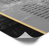 Moderne rustikale Holzleuchten für Hochzeitssitze Poster (Ecke)