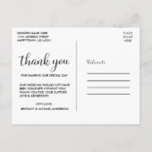 Moderne rustikale Kalligrafie-Skript Hochzeit Viel Postkarte (Rückseite)