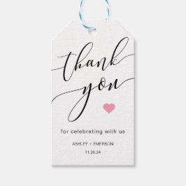 Moderne rustikale Kalligraphie-Skript Vielen Dank Geschenkanhänger