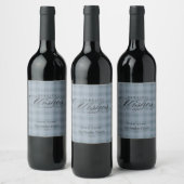 Moderne Rustikale Karo-Personalisierte Wein-Gesche Weinetikett (Flaschen)