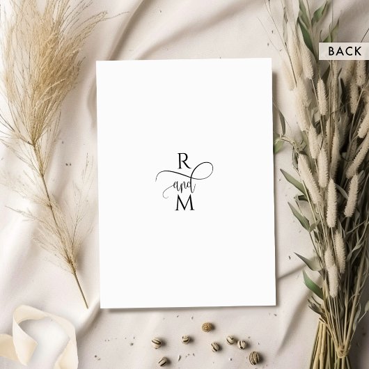 Moderne rustikale Kraft, elegante moderne Skriptho Einladung