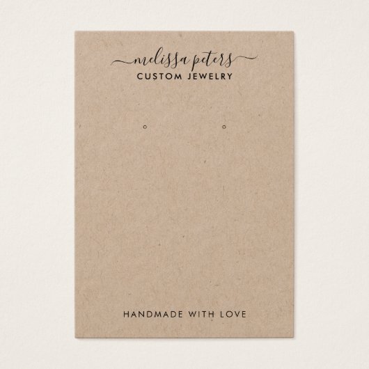 Moderne Rustikale Kraft Schmuckkollektion (Vorderseite)