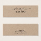 Moderne Rustikale Kraft Schmuckkollektion (Vorne & Hinten)