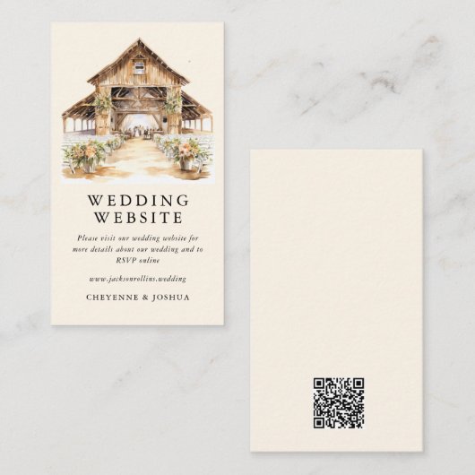 Moderne rustikale Landhausställe - Details zur Hoc Begleitkarte (Vorne/Hinten)