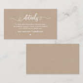 Moderne rustikale Landwirtschaft, weiß, Kraft, Hoc Begleitkarte (Vorne/Hinten)