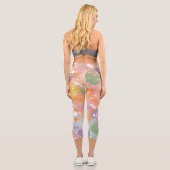 Moderne rustikale Leggings mit farbenfroher Splash (Rückseite)