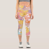 Moderne rustikale Leggings mit farbenfroher Splash (Vorderseite)