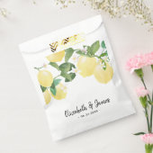 Moderne Rustikale Lemon WasserfarbenSummer Wedding Geschenktütchen (Versiegelt)
