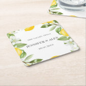 Moderne Rustikale Lemons Custom Boho Geschenke Hoc Rechteckiger Pappuntersetzer (angewinkelt)