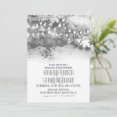 moderne rustikale Lichter Probe Abendessen Einladung (Stehend Vorderseite)