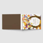 Moderne Rustikale Liebe Bäume Hochzeit Gästebuch (Voll)