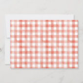 Moderne Rustikale Mädchen 1 Bauernhof 1. Geburtsta Einladung (Rückseite)