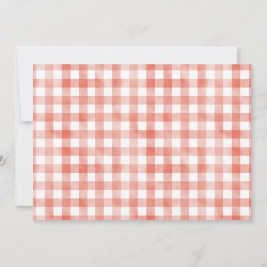 Moderne Rustikale Mädchen 1 Bauernhof 1. Geburtsta Einladung (Rückseite)