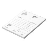 Moderne Rustikale Männliche Mountain Outdoor Güter Notizblock (Rotiert)