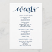 Moderne Rustikale, Marine, Begrüßungs- und Fahrerk Programm (Rückseite)