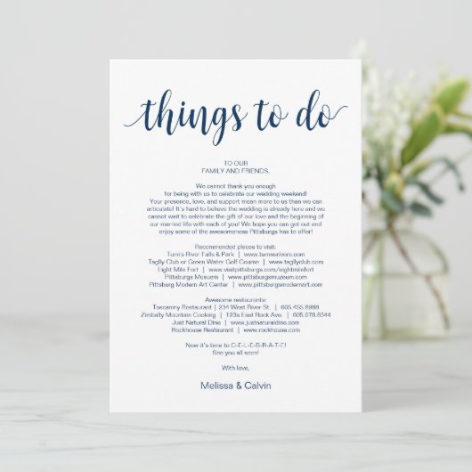 Moderne Rustikale, Marine, Taten, Reisekarte Programm (Stehend Vorderseite)