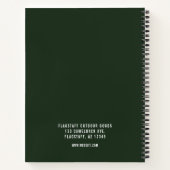 Moderne Rustikale Maskuline Bergbaum Arborist Notizblock (Rückseite)