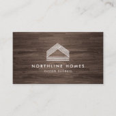 Moderne Rustikale Maßgeschneiderte Hausbau Firma Visitenkarte (Vorderseite)