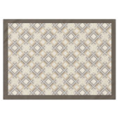 Moderne rustikale, neutrale geometrische Motive Tischdecke (Vorderseite (Horizontal))