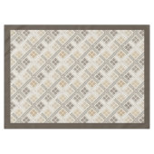 Moderne rustikale, neutrale geometrische Motive Tischdecke (Vorderseite (Horizontal))