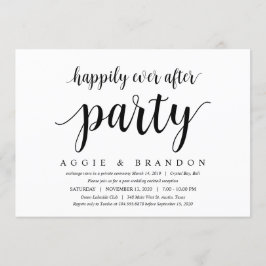 Moderne rustikale Niedliche Schwarze Schrift, Hoch Einladung