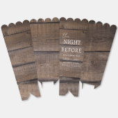 Moderne rustikale Oak Probe Dinner Hochzeit Geschenkschachtel (Ungeklappt)