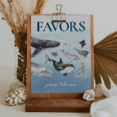 Moderne Rustikale Ocean Baby Dusche bevorzugt Schi Poster