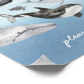 Moderne Rustikale Ocean Baby Dusche bevorzugt Schi Poster (Ecke)