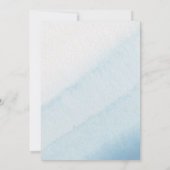 Moderne rustikale Ocean Baby Dusche Oh Baby! Einladung (Rückseite)