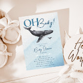 Moderne rustikale Ocean Baby Dusche Oh Baby! Einladung