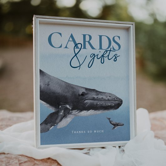 Moderne Rustikale Ocean`Baby Duschkarten und Gesch Poster