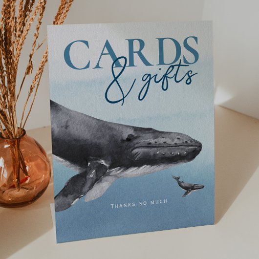 Moderne Rustikale Ocean Baby Showkarten und Gesche Sockelschild