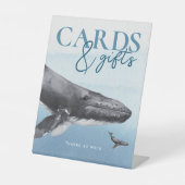 Moderne Rustikale Ocean Baby Showkarten und Gesche Sockelschild (Vorderseite)