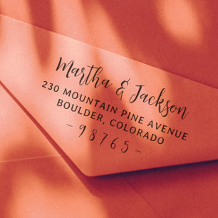 Moderne rustikale Paarbezeichnungen Hochzeitsstift Permastempel