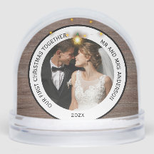 Moderne rustikale Paare Erste Weihnachten gemeinsa