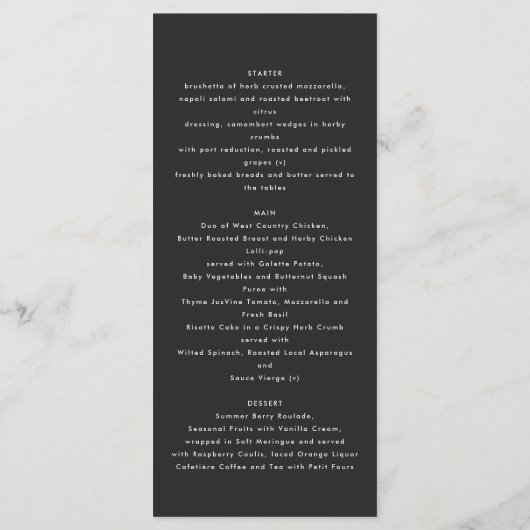 Moderne rustikale Pampas eucalyptus botanisch eleg Menükarte (Rückseite)