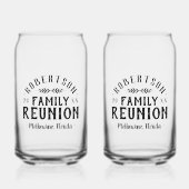 Moderne rustikale Personalisierte Family Wiederseh Dosenglas (Vorderseite)