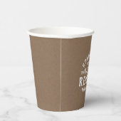 Moderne rustikale Personalisierte Family Wiederseh Pappbecher (Rechts)