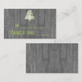 Moderne Rustikale Platzkarten für Hochzeiten von B (Vorne/Hinten)