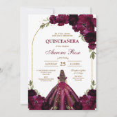 Moderne rustikale Quinceanera-Einladung Einladung (Vorderseite)