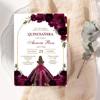 Moderne rustikale Quinceanera-Einladung Einladung