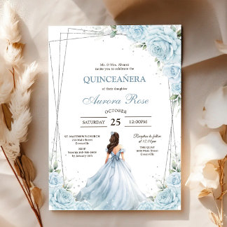 Moderne rustikale Quinceanera-Einladung Einladung